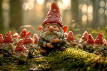 santa claus in the forest ground