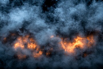 Fiery Smoke Cloudscape