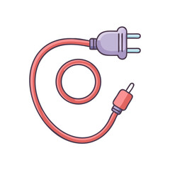 extension cord icon, extension cord vector illustration-simple illustration of extension cord, perfect for extension cord logos and icons