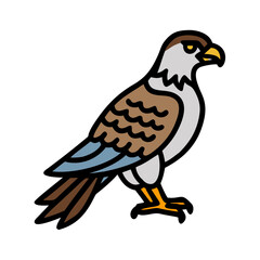 Fototapeta premium falcon icon, falcon vector illustration-simple illustration of falcon, perfect for falcon logos and icons