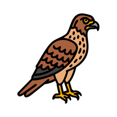 falcon icon, falcon vector illustration-simple illustration of falcon, perfect for falcon logos and icons