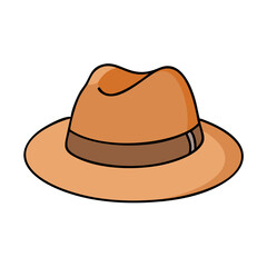 fedora icon, fedora vector illustration-simple illustration of fedora, perfect for fedora logos and icons