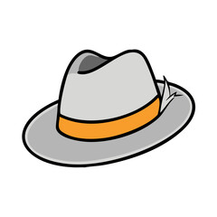 fedora icon, fedora vector illustration-simple illustration of fedora, perfect for fedora logos and icons