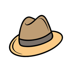 fedora icon, fedora vector illustration-simple illustration of fedora, perfect for fedora logos and icons