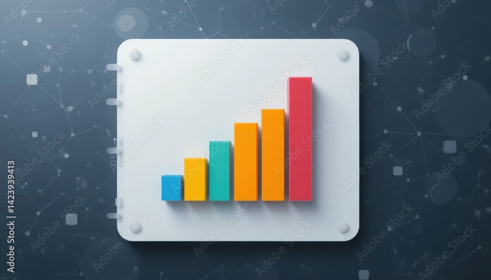 Aufkleber data analysis trends for business growth digital workspace infographic representation modern technol