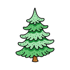 fir tree icon, fir tree vector illustration-simple illustration of fir tree, perfect for fir tree logos and icons