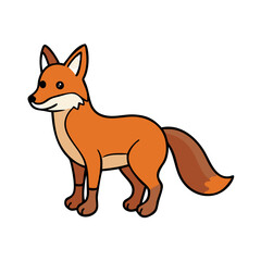 fox icon, fox vector illustration-simple illustration of fox, perfect for fox logos and icons