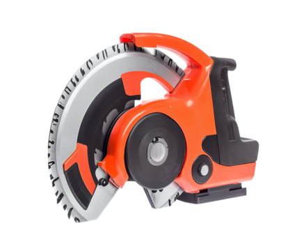 Cordless circular saw isolated on Png Format and Transparent Background