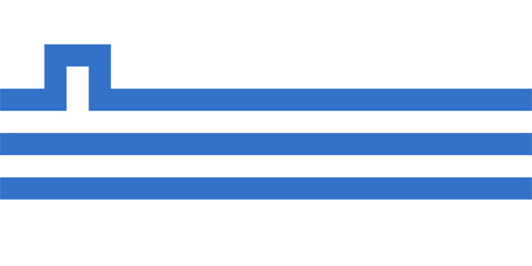 Vector image of the flag of Podgorica (Montenegro), with accurate proportions and colors.