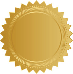 Gold guarantee certificate vector template