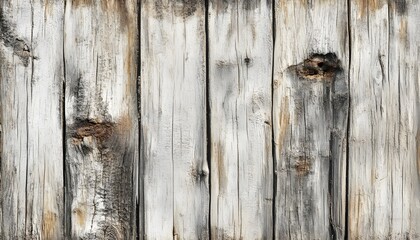 Obraz premium A close-up view of aged wooden planks, showcasing the natural textures and colors of weathered wood for rustic decor.