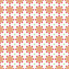 Tile Images, Seamless pink floral pattern design with vintage flower illustration on paper texture for textile decoration.