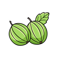 gooseberry icon, gooseberry vector illustration-simple illustration of gooseberry, perfect for gooseberry logos and icons