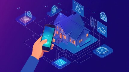 Smart Home Technology, Controlling Home Systems with Mobile Application