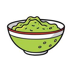 guacamole bowl icon, guacamole bowl vector illustration-simple illustration of guacamole bowl, perfect for guacamole bowl logos and icons