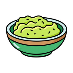 guacamole bowl icon, guacamole bowl vector illustration-simple illustration of guacamole bowl, perfect for guacamole bowl logos and icons