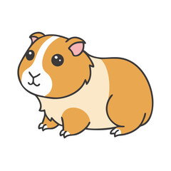 guinea pig icon, guinea pig vector illustration-simple illustration of guinea pig, perfect for guinea pig logos and icons