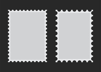 Blank postage stamp vector illustration