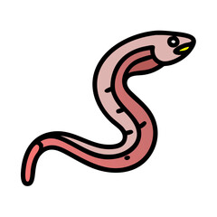 hagfish icon, hagfish vector illustration-simple illustration of hagfish, perfect for hagfish logos and icons
