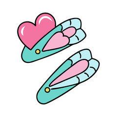 hair clips icon, hair clips vector illustration-simple illustration of hair clips, perfect for hair clips logos and icons