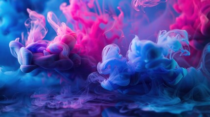 Obraz premium Artistic capture of flowing ink in water. 