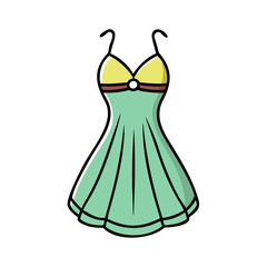 halter dress icon, halter dress vector illustration-simple illustration of halter dress, perfect for halter dress logos and icons