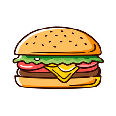 hamburger icon, hamburger vector illustration-simple illustration of hamburger, perfect for hamburger logos and icons