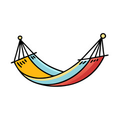 hammock icon, hammock vector illustration-simple illustration of hammock, perfect for hammock logos and icons