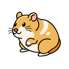 hamster icon, hamster vector illustration-simple illustration of hamster, perfect for hamster logos and icons