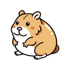 hamster icon, hamster vector illustration-simple illustration of hamster, perfect for hamster logos and icons