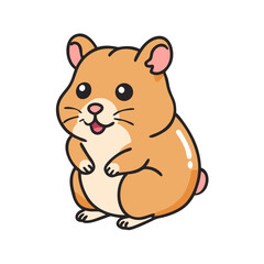 hamster icon, hamster vector illustration-simple illustration of hamster, perfect for hamster logos and icons