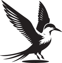 Obraz premium swift bird silhouette vector, swift bird logo vector, swift bird icon