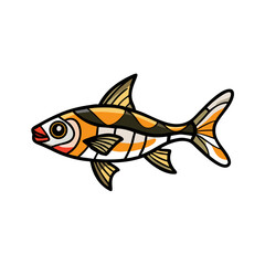 harlequin rasbora fish icon, harlequin rasbora fish vector illustration-simple illustration of harlequin rasbora fish, perfect for harlequin rasbora fish logos and icons