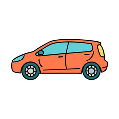 hatchback icon, hatchback vector illustration-simple illustration of hatchback, perfect for hatchback logos and icons