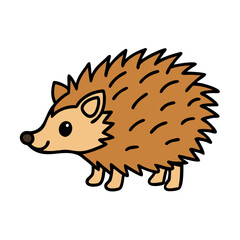 hedgehog icon, hedgehog vector illustration-simple illustration of hedgehog, perfect for hedgehog logos and icons