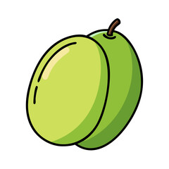 hog plum icon, hog plum vector illustration-simple illustration of hog plum, perfect for hog plum logos and icons