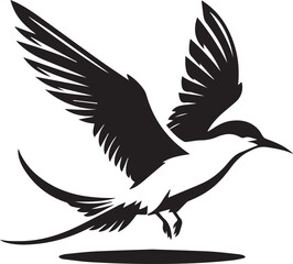 Obraz premium swift bird silhouette vector, swift bird logo vector, swift bird icon