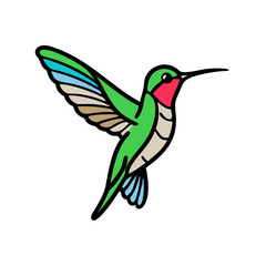 hummingbird icon, hummingbird vector illustration-simple illustration of hummingbird, perfect for hummingbird logos and icons
