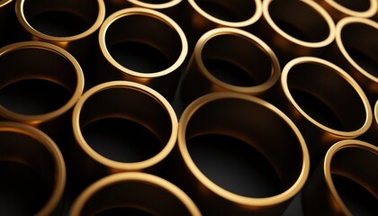 Abstract golden rings pattern