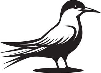 Fototapeta premium swift bird silhouette vector, swift bird logo vector, swift bird icon