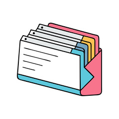 index cards icon, index cards vector illustration-simple illustration of index cards, perfect for index cards logos and icons
