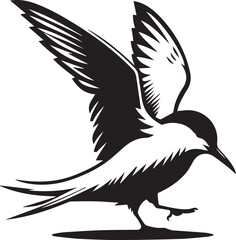 Obraz premium swift bird silhouette vector, swift bird logo vector, swift bird icon