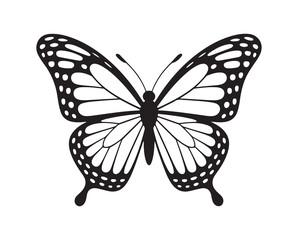 Black butterflies silhouette vector. Flying butterfly vector illustration eps 10