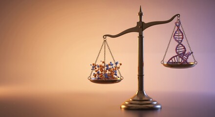 Molecular Structure Balancing DNA in a Scientific Setting  