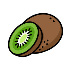 kiwi icon, kiwi vector illustration-simple illustration of kiwi, perfect for kiwi logos and icons