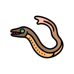 lamprey icon, lamprey vector illustration-simple illustration of lamprey, perfect for lamprey logos and icons