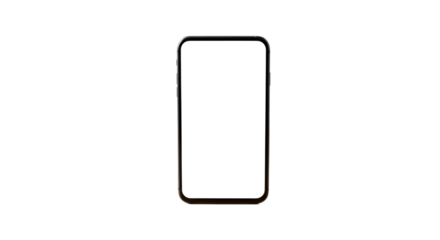 Blank smartphone screen mockup