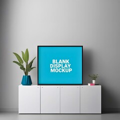 Blank display mockup 