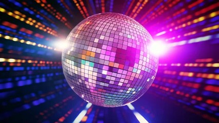 moving disco ball with lights 