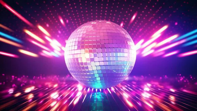 moving disco ball with lights 